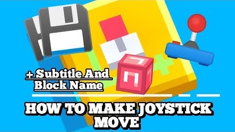 How To Make Joystick Move In Fancade🕹️! (Fancade Tutorial)