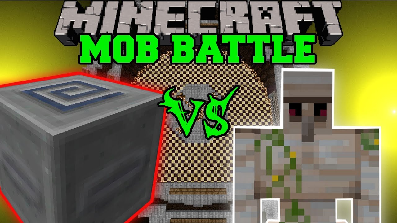 Iron Golem Vs. Slider Mimic Boss - Minecraft Mob Battles 