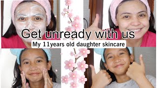 Get unready with us | My 11 year old daughter skincare | skincare ft yesStyle | Shey Panopio