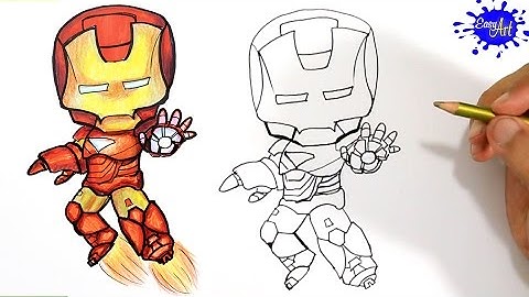 How to Draw Ironman Step by Step / Como Dibujar a Ironman  paso a paso / Easy art