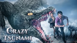 مجموعة من الناس بيحاولو يهربو من تمساح مفترس وسط فيضان مدمر | ملخص فيلم Crazy Tsunami 2021