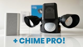 Ring Floodlight Cam Wired Plus Unboxing + Chime Pro
