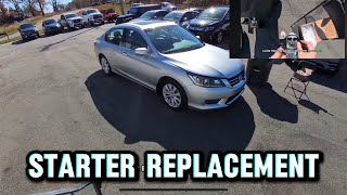 2013-2017 Honda Accord v6 Starter Replacement