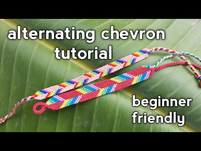 Chevron Friendship Bracelet Tutorial + Kollabora Craft Party! - Triple Max  Tons