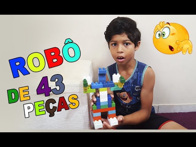 Montando robô de pecinhas com #Enzo #Kids #brincando