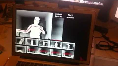 Kinect gesture tracking test with Processing
