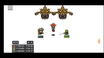 Chrono Trigger Boss Fight (Android): Golem Sisters