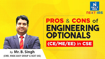 Engineering Optional in UPSC by B.Singh Sir | CE/ME/EE | UPSC Optional