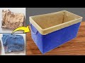 Create Your Own Stylish Cardboard Storage Box 🛠️ | Easy DIY Storage Basket Tutorial