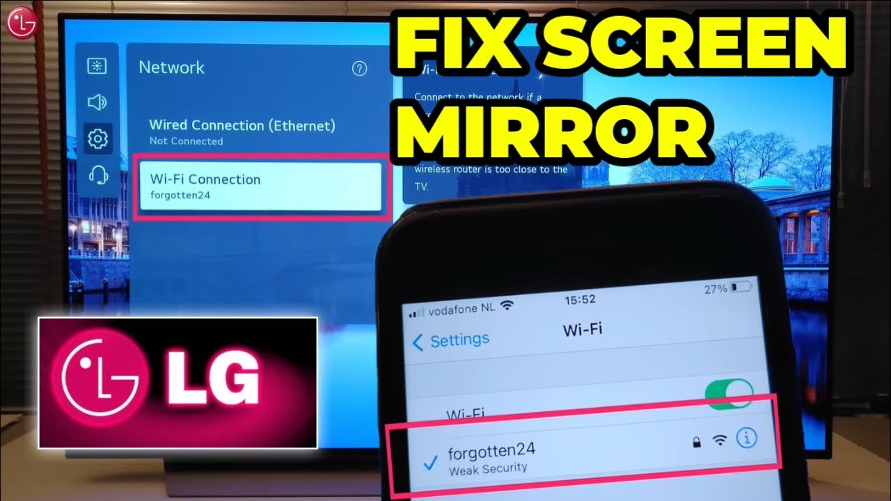 FIX LG Tv Screen Mirroring Problem