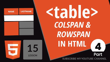 Html table tag with colspan and rowspan tutorial | Website design | html5  tutorial by Techno Sunita