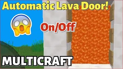 How to make a Lava Door in MultiCraft! | Easy Tutorial
