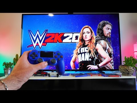 Testing WWE 2K20 On The PS4- POV Gameplay Test, Unboxing And Impression
