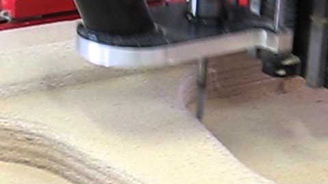 CNC Machining/routing of plug for fiberglass mould part 2.