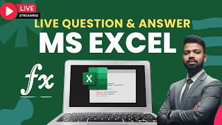 LIVE: Solving 200+ Excel Questions LIVE | Data Analyst & MIS Interview Prep 2026 | Free Class