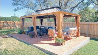 Handyman builds a 12x20 Kozyard metal Gazebo in Georgetown