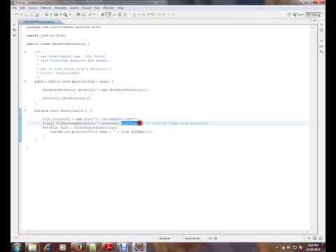 Java Interview Question And Answer How To List Files from A Directory Using Java API