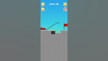 Draw Bridge puzzle level 736 #game #games #gameplay #gaming #shortvideo #drawing #draw#shorts #short