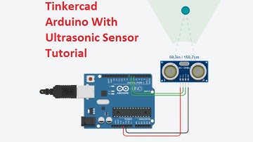 Ultrasonic Sensor With Arduino in Tinkercad | Tinkercad Tutorial 3