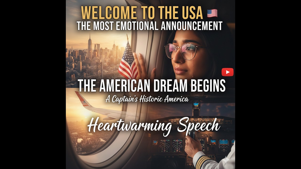 The Most Heartwarming Speech You’ll Hear Landing in America