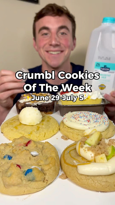 Trying Every Crumbl Cookie Of The Week #crumbl #crumblecookie #crumblecookiereview