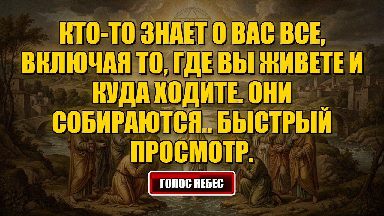 Сегодняшнее послание от Бога Кто-то знает о вас все, включая место, где вы живете