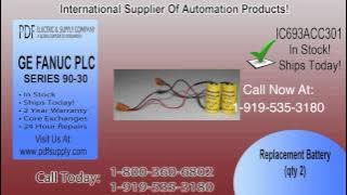 IC693ACC301 | GE Fanuc Series 90-30 | In Stock! Call 800.360.6802