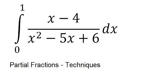 Calculus Help: Integral of (x-4)/(x^2-5x+6) dx - Integration by partial Fractions