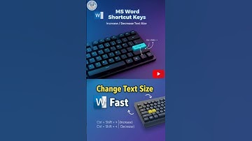 Secret MS Word Shortcut | Change Text Size Instantly #msoffice #computer #shorts #shortcutkeys #yt