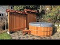 Woodworking privacy fence  scribed to rocks