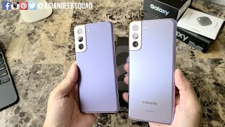 Unboxing Samsung Galaxy S21 And S21 Plus Both In Phantom Violet T Mobile Youtube