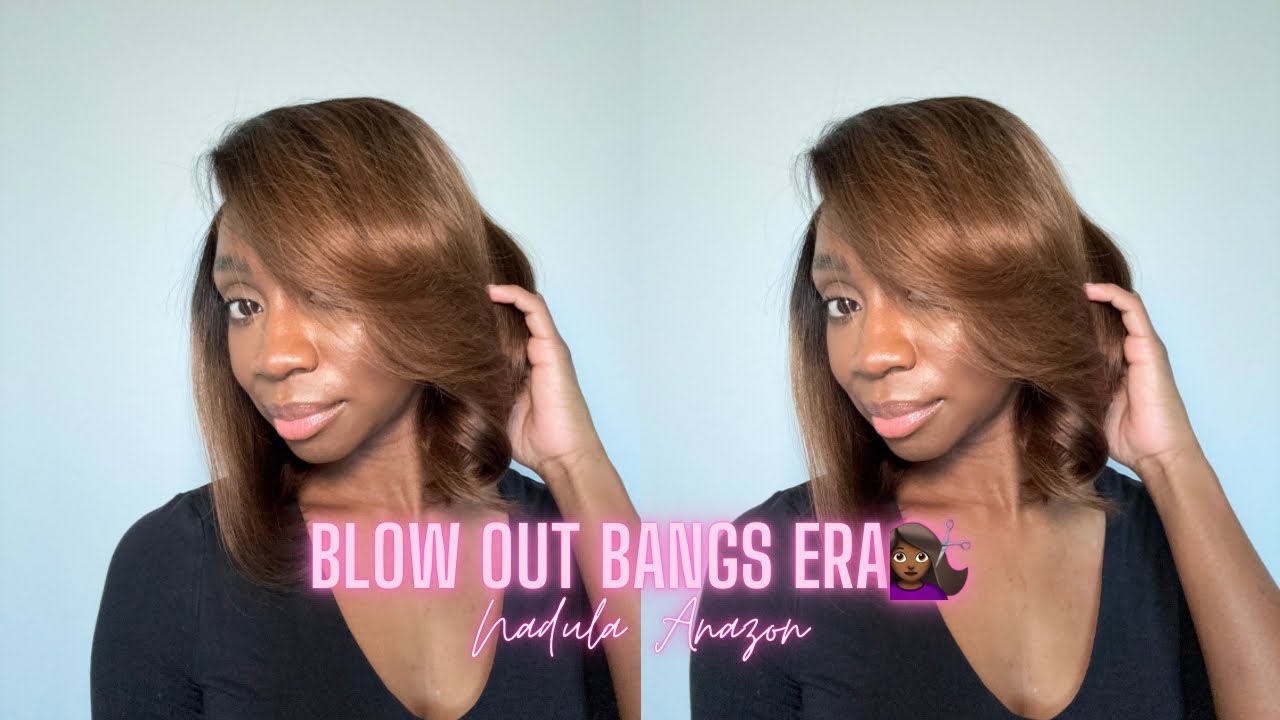 Nadula 10” Ombre Chestnut Bob Wig | Blow Out Bangs (Amazon Find!)