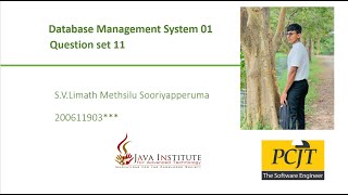 Full Question Set 11 | Database Management System | Java Institute Guide