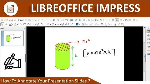 How to draw on your slides when presenting in libreoffice impress || In Hindi
