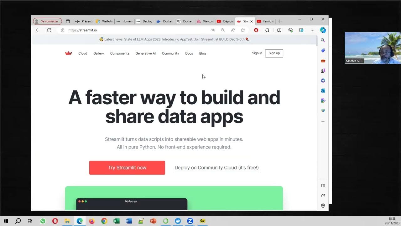 Déploiement facile via STREAMLIT + DOCKER (Pycaret / PYTHON) - YouTube