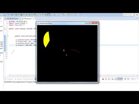 Aprendizaje de programación Java desde 0 y para novatos #33: Dibujo Básico: Circulos y Arcos(2/2)