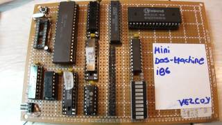 Homemade mini i86 DOS computer with propeller chip for io's