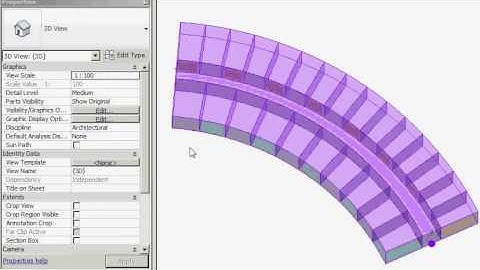 Revit Arc based Space Planning Demo - radius change