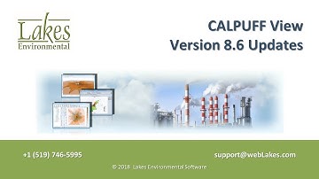 Lakes Environmental Software Webinar - CALPUFF View Version 8.6 Updates