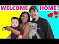 WELCOME HOME ! SURPRISING MY BABY & DOG