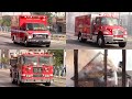 LBFD 2nd Alarm Structure Fire Response + on scene footage