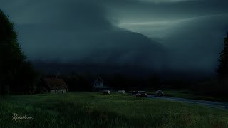 Dark Thunderstorm Approaching Over Valley | Calm Before the Storm Ambience | 2 Hours of Relaxation
