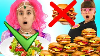 Abby Hatcher and Shimmer and Shine play Healthy Food VS Unhealthy food. Episode 2