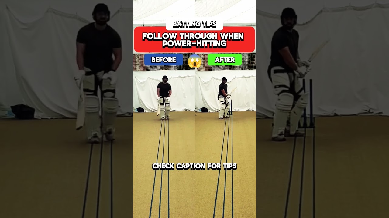 Perfect Power Hitting 🔥🏏 BATTING TIPS | #cricket #shorts #batting #hitting #shortfeed