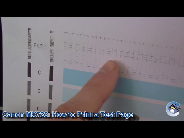 det tvivler jeg på Huddle dræbe Canon Pixma MX725: How to do a Nozzle Check Test Page - YouTube