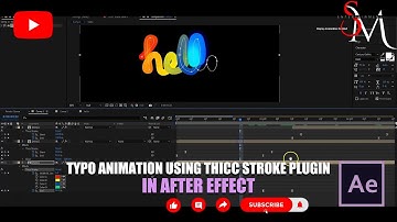 CREATE A TYPO ANIMATION USING THICC STROKE PLUGIN IN ADOBE AFTER EFFECT TUTORIAL II