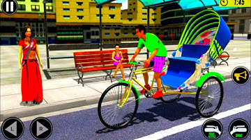 Bicycle Tuk Tuk Auto Rickshaw : New Driving Games - Best Android GamePlay
