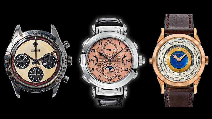 THE 5 MOST EXPENSIVE WATCHES IN THE WORLD!
