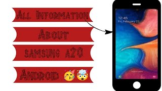 All information about samsung a20.|| A budget friendly phone.