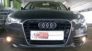 Audi a6, my2011: activation of coming home functionality via fog
lights, which provides the lights and cornering to remain turned on
for additiona...